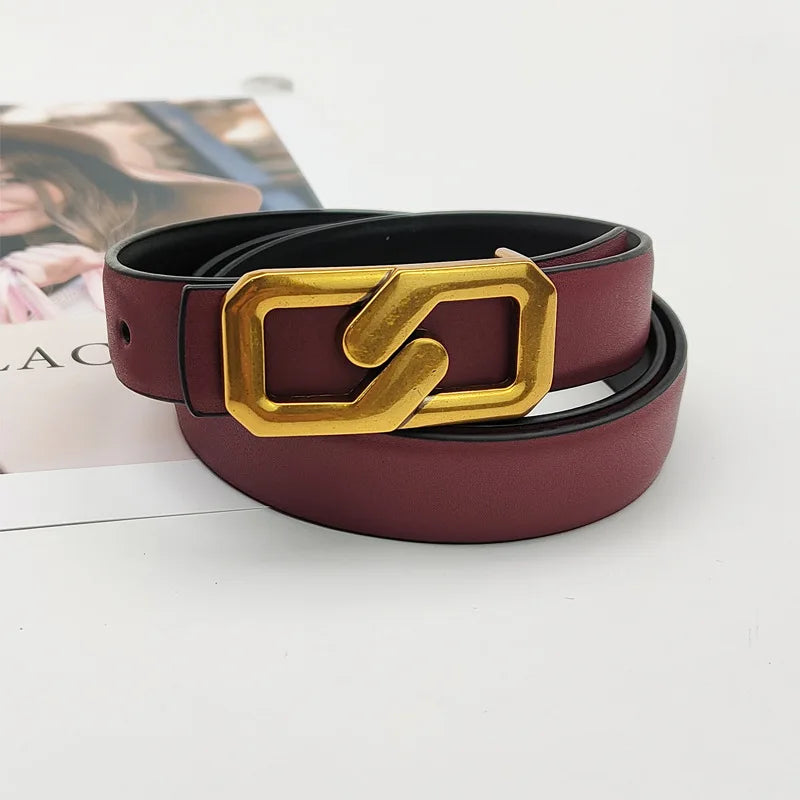 Women's Genuine Leather Belt - Amalfi