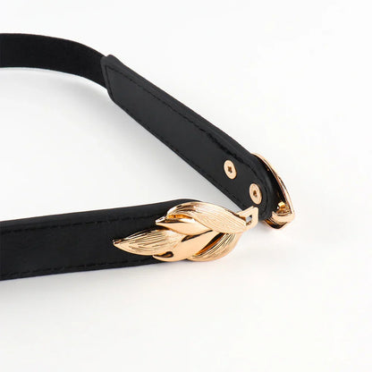 Women's Genuine Leather Belt with Elastic - Amour