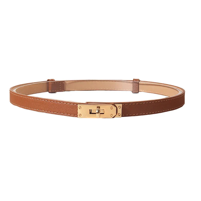 Women's Genuine Leather Clasp Belt - Délise