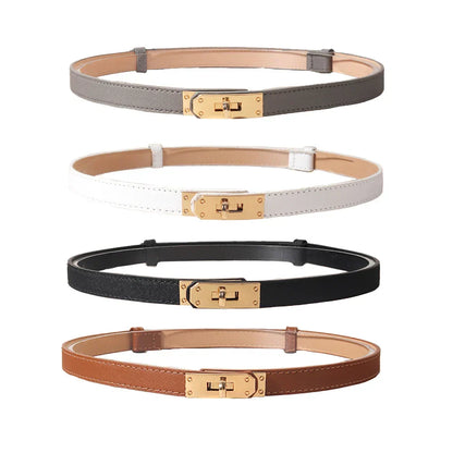 Women's Genuine Leather Clasp Belt - Délise