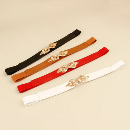 Women's Genuine Leather Belt with Elastic - Amour