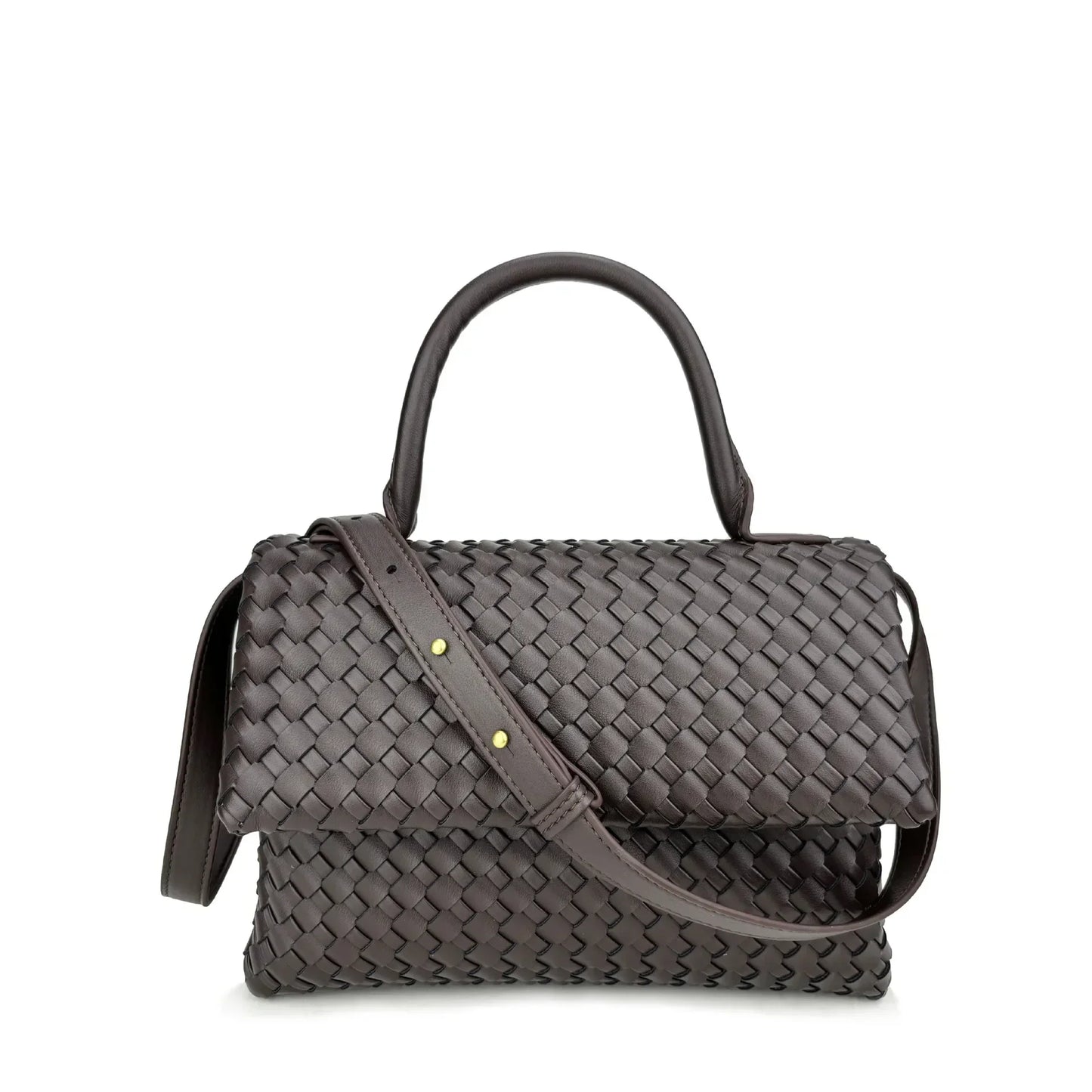 Débora Woven Leather Bag